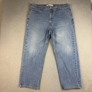 Levi's 550 Relaxed Fit Jeans Mens 44x30 Y2K Tapered Leg Medium Wash Denim Blue
